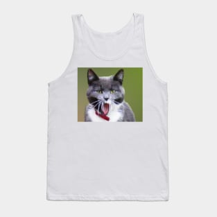 Grey Yawn Tank Top